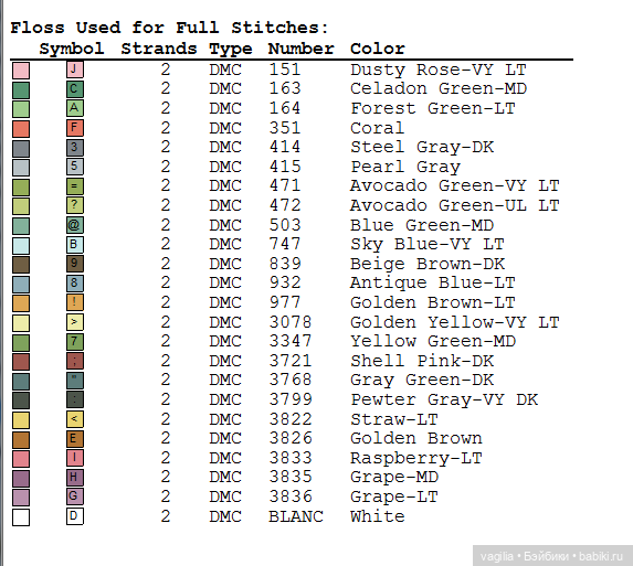 Разное Французское крестиком