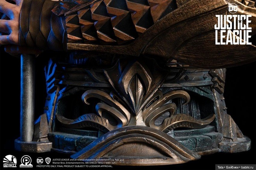 Бюст Аквамена 1/1 по фильму "Лига Справедливости", Infinity Studio (фото 8)