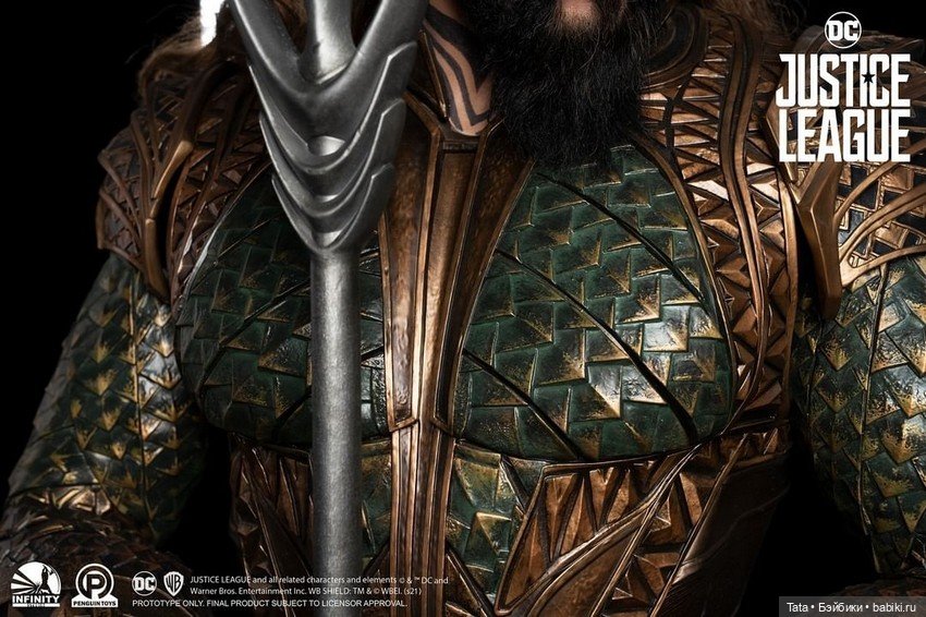 Бюст Аквамена 1/1 по фильму "Лига Справедливости", Infinity Studio (фото 4)