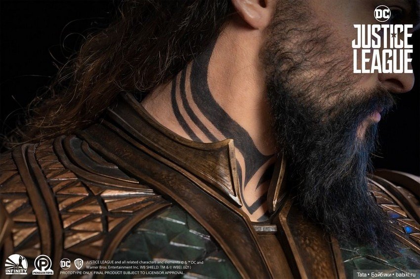 Бюст Аквамена 1/1 по фильму "Лига Справедливости", Infinity Studio