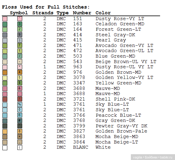 Разное Французское крестиком