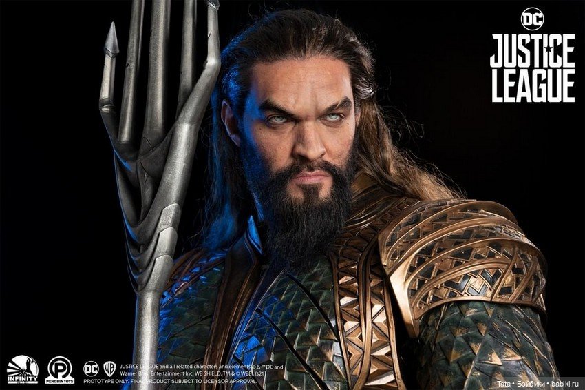 Бюст Аквамена 1/1 по фильму "Лига Справедливости", Infinity Studio
