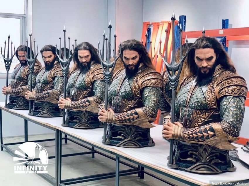 Бюст Аквамена 1/1 по фильму "Лига Справедливости", Infinity Studio (фото 2)