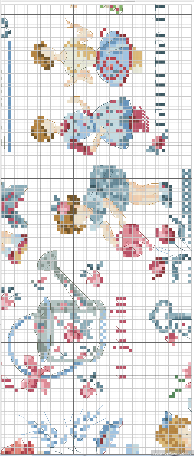 Французская вышивка остатки