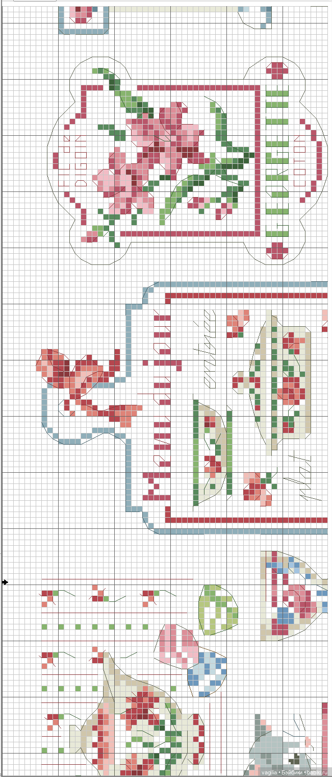 Французская вышивка остатки