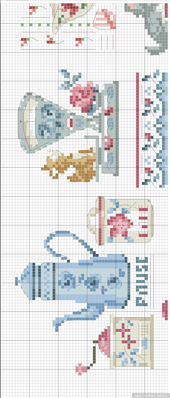 Французская вышивка остатки