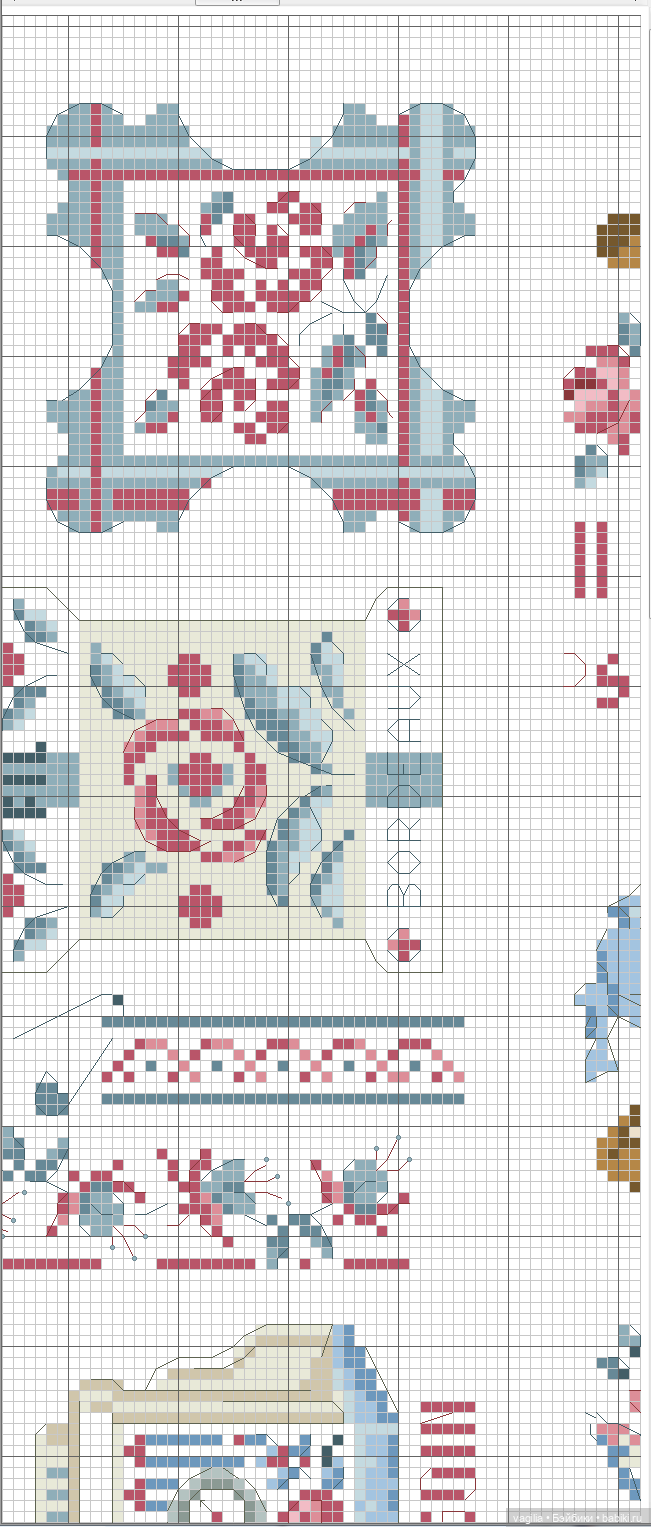 Французская вышивка остатки