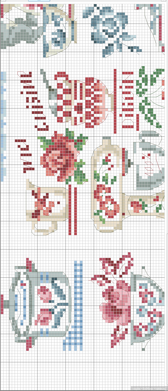 Французская вышивка остатки