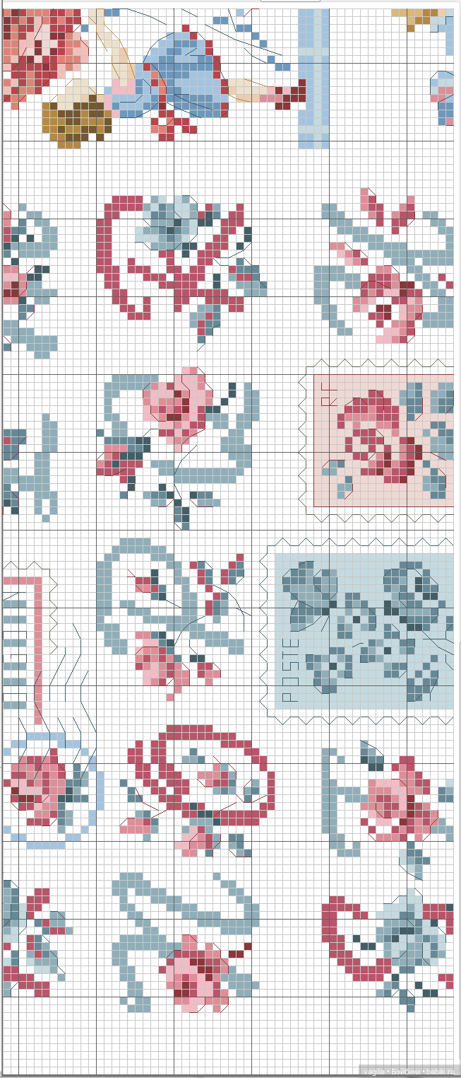 Французская вышивка остатки