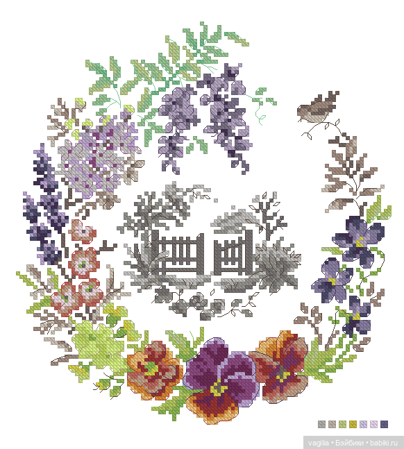 Разное мелкое крестиком — Схемы вышивки крестом: фото узоров