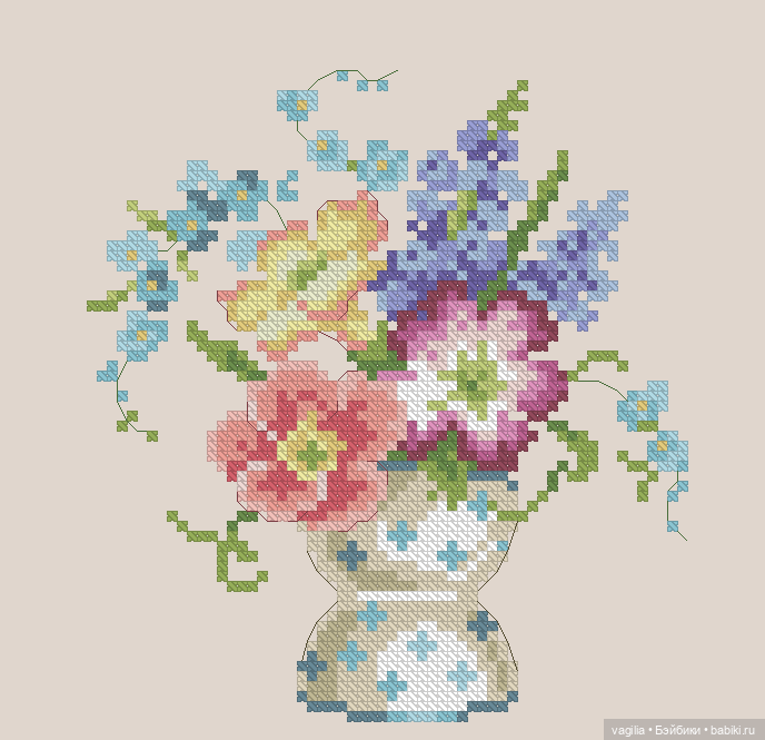 Разное мелкое крестиком — Схемы вышивки крестом: фото узоров