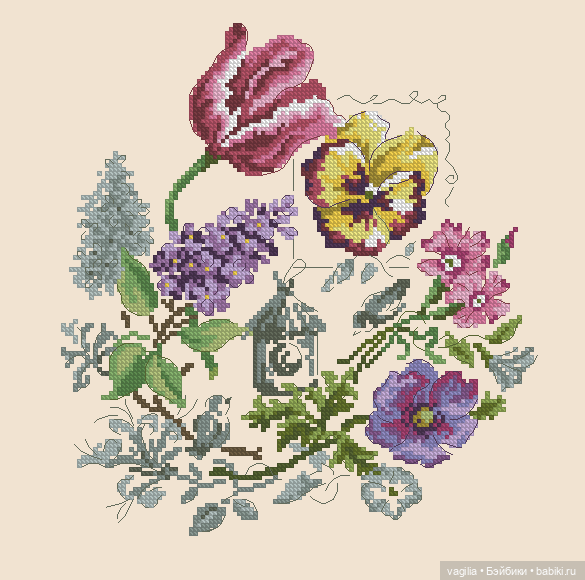 Разное мелкое крестиком — Схемы вышивки крестом: фото узоров