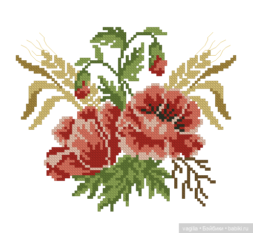 Разное мелкое крестиком — Схемы вышивки крестом: фото узоров (фото 6)