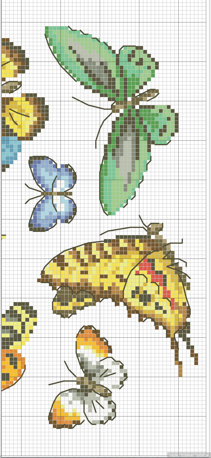 Разное мелкое крестиком — Схемы вышивки крестом: фото узоров