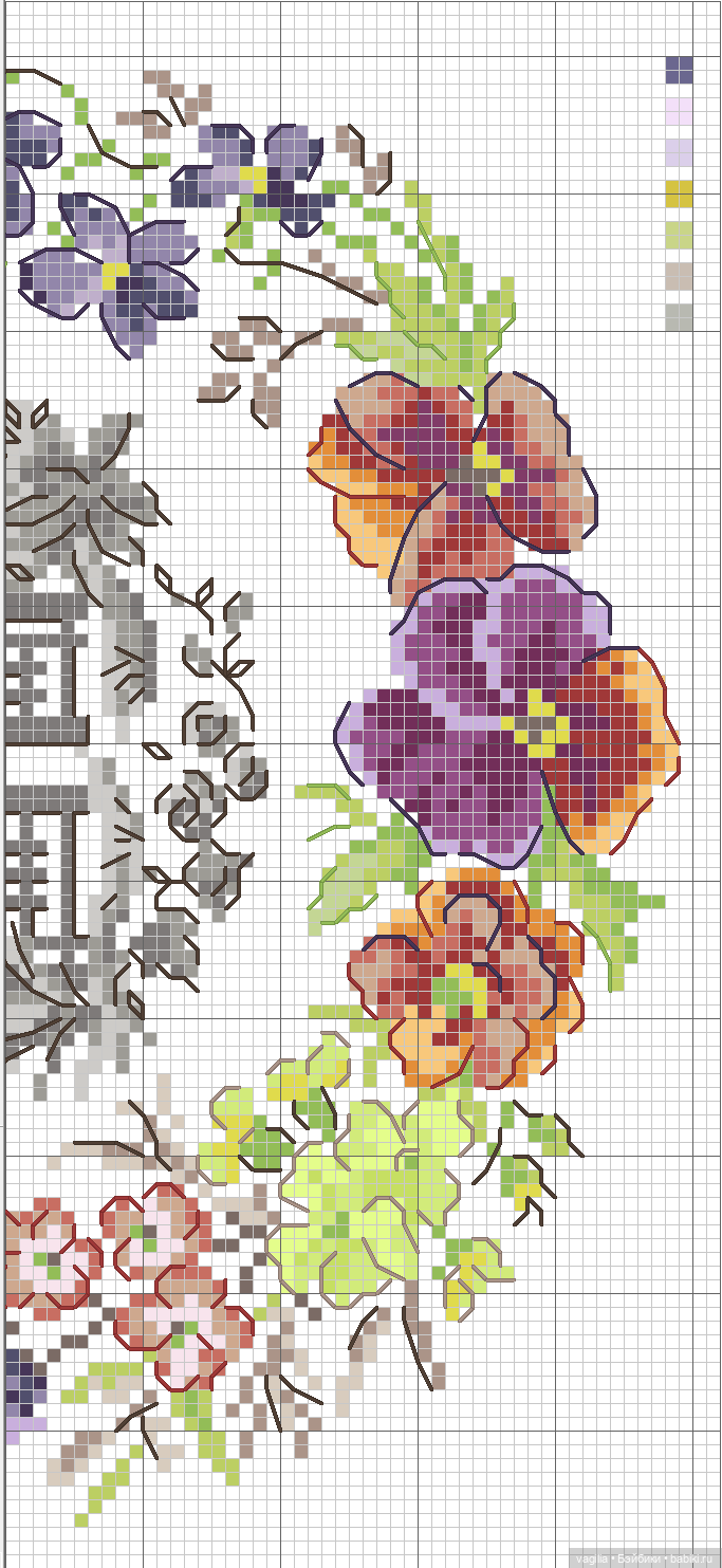 Разное мелкое крестиком — Схемы вышивки крестом: фото узоров