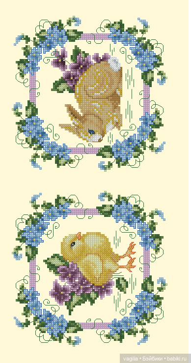 Разное мелкое крестиком — Схемы вышивки крестом: фото узоров (фото 10)