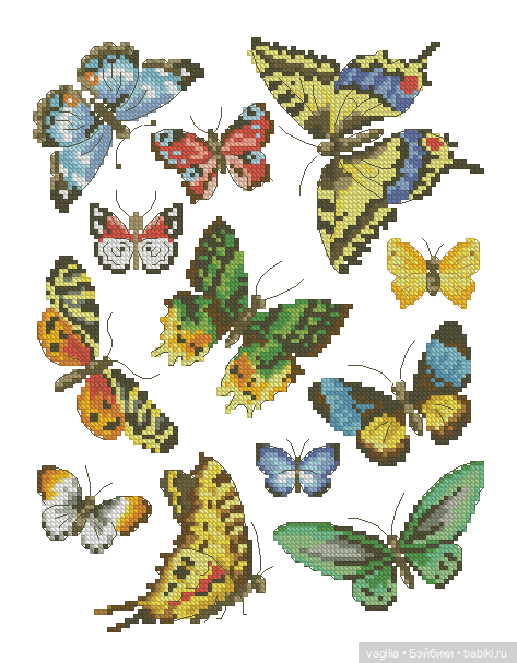 Разное мелкое крестиком — Схемы вышивки крестом: фото узоров