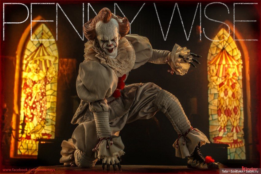 Пеннивайз в масштабе 1/6 от Hot Toys по мотивам фильма «Оно»