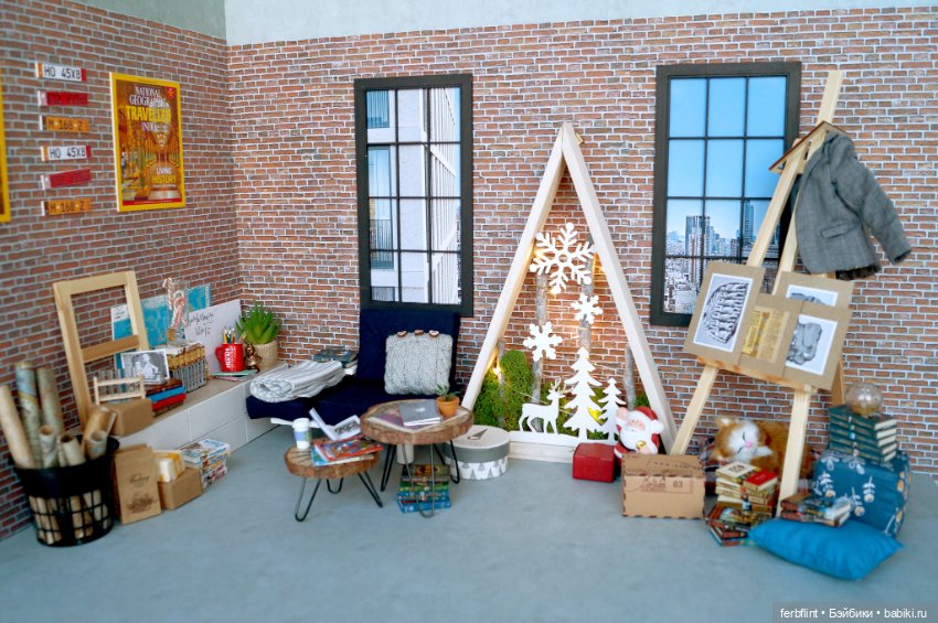 Лофт для Майло и немного Новогоднего настроения