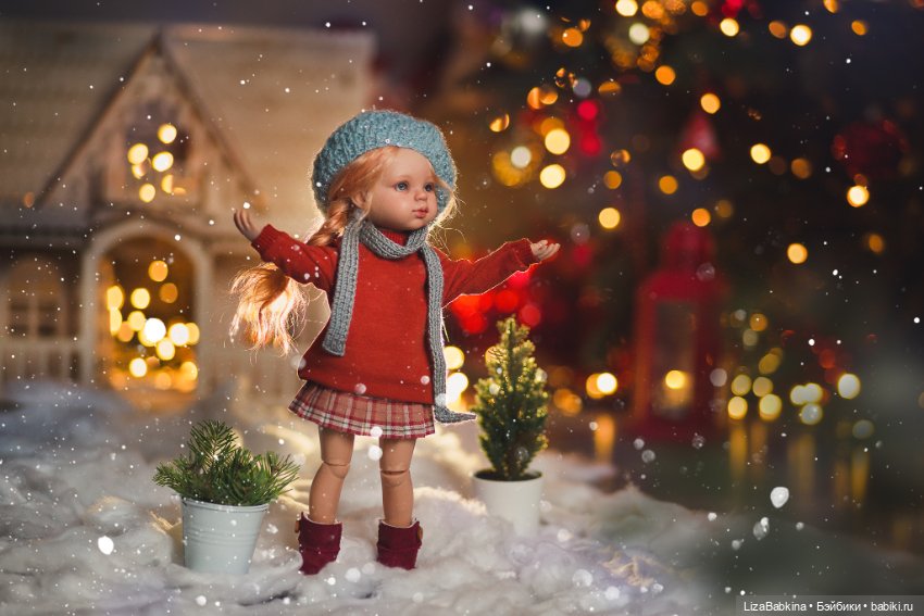 С Новым Годом — ООАК Paola Reina (Паола Рейна) и испанских кукол: перерисовка (фото 4)