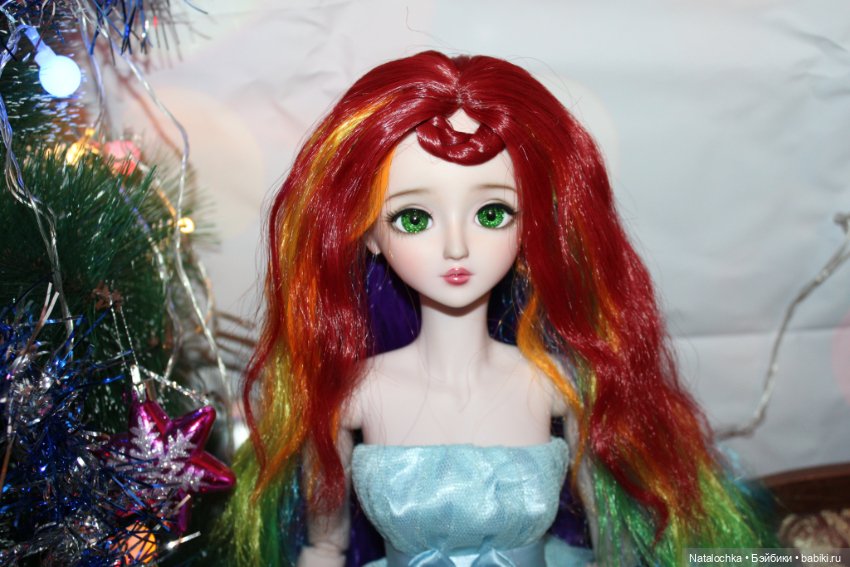 С Новым Годом 2022- Поздравление от куколки Милли ("Звезда подиума", 60 см, 11 молд, ооак) (фото 10)