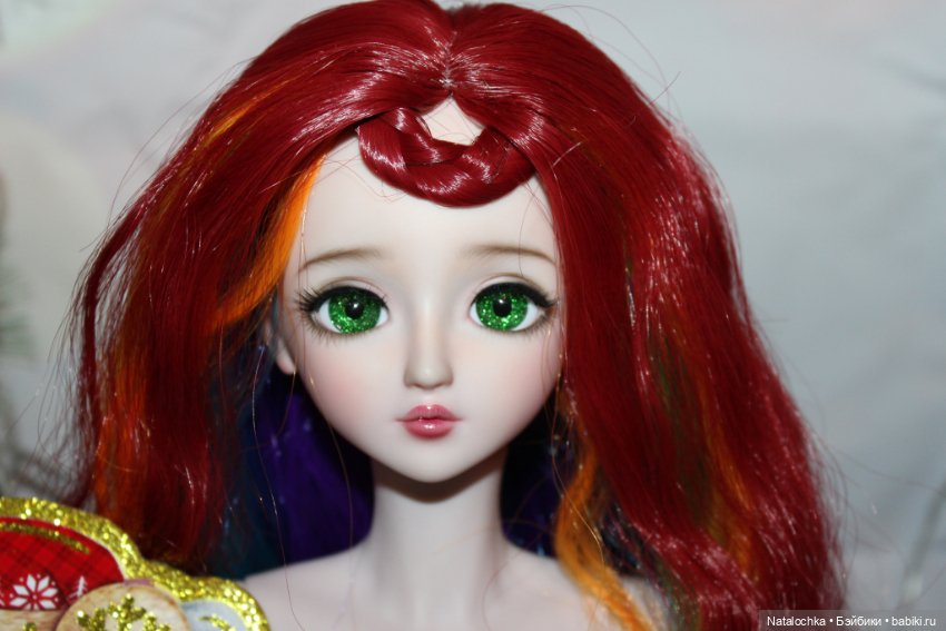 С Новым Годом 2022- Поздравление от куколки Милли ("Звезда подиума", 60 см, 11 молд, ооак) (фото 9)