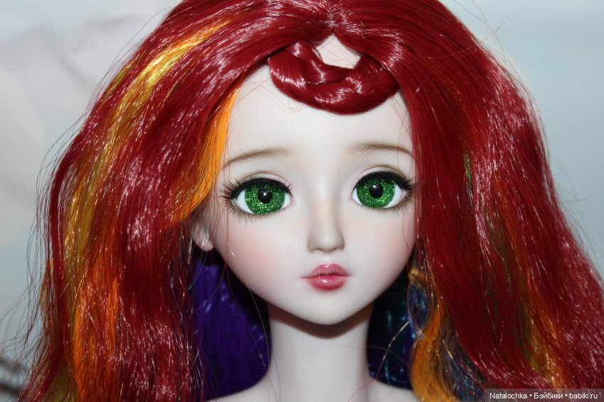 С Новым Годом 2022- Поздравление от куколки Милли ("Звезда подиума", 60 см, 11 молд, ооак) (фото 4)