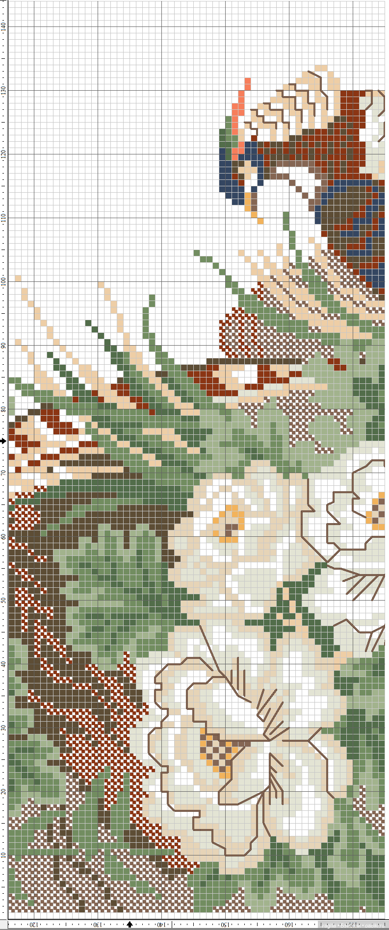 Крупные птицы крестом — Схемы вышивки крестом: фото узоров (фото 4)