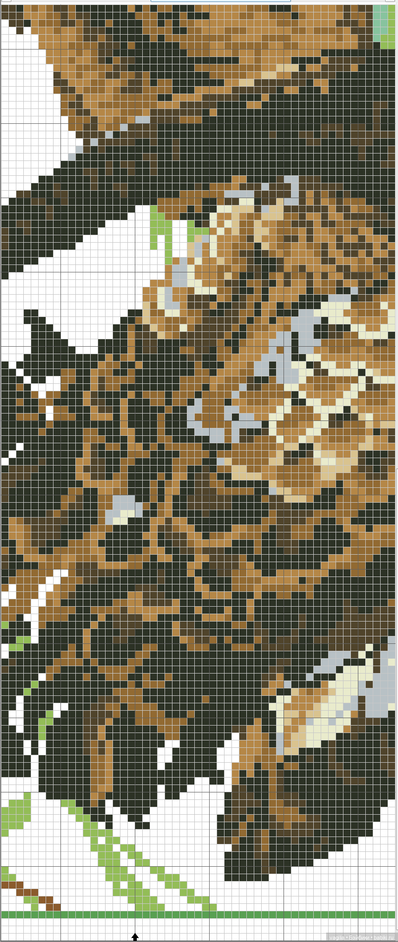 Крупные птицы крестом — Схемы вышивки крестом: фото узоров