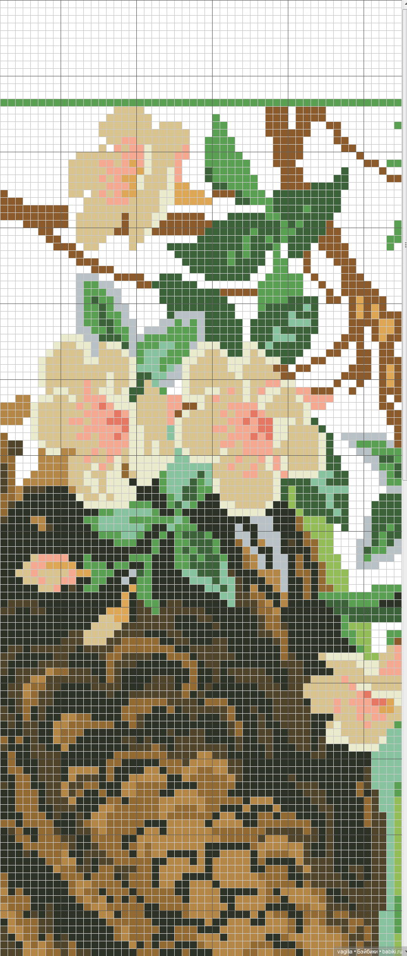 Крупные птицы крестом — Схемы вышивки крестом: фото узоров