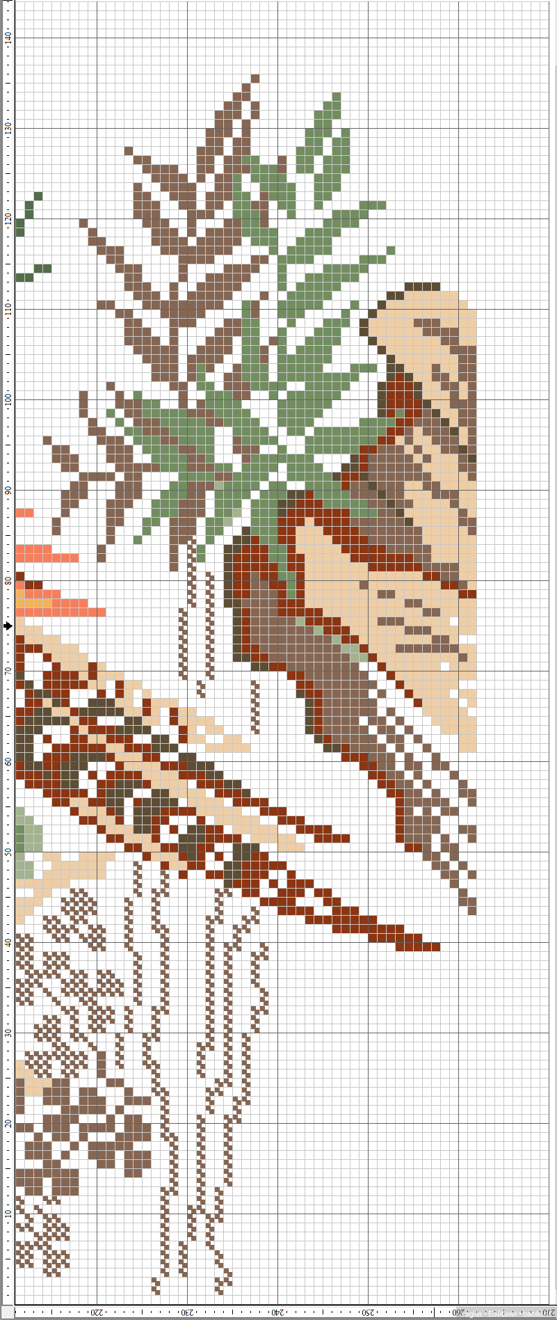 Крупные птицы крестом — Схемы вышивки крестом: фото узоров (фото 6)