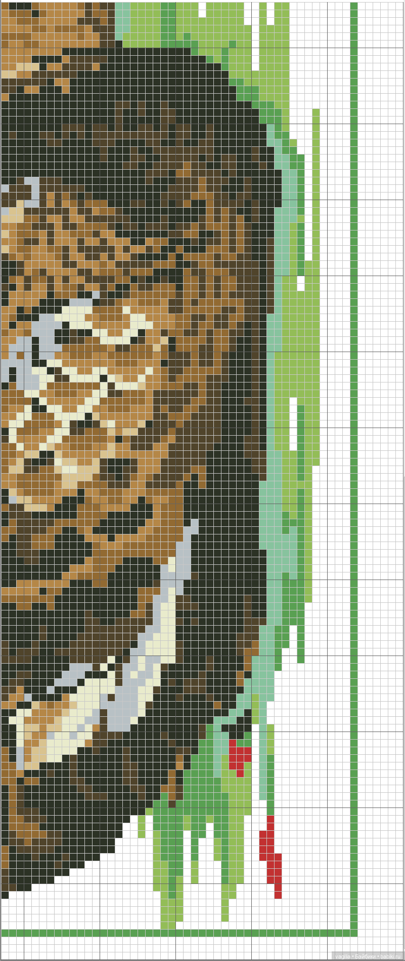 Крупные птицы крестом — Схемы вышивки крестом: фото узоров