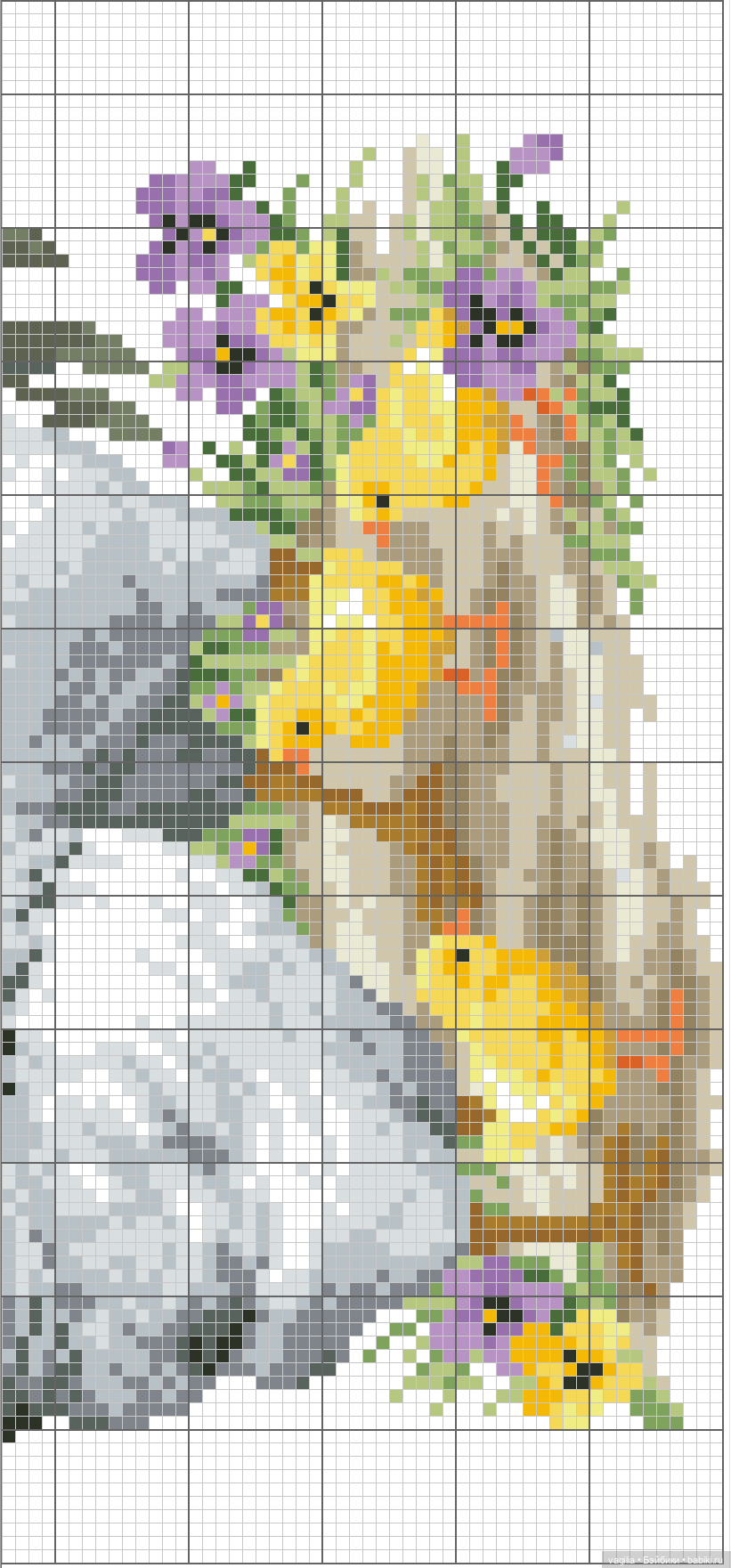 Крупные птицы крестом — Схемы вышивки крестом: фото узоров