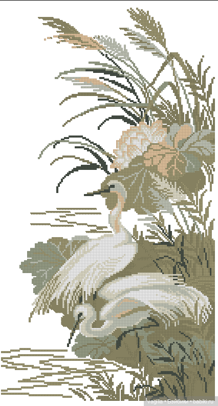 Крупные птицы крестом — Схемы вышивки крестом: фото узоров (фото 8)