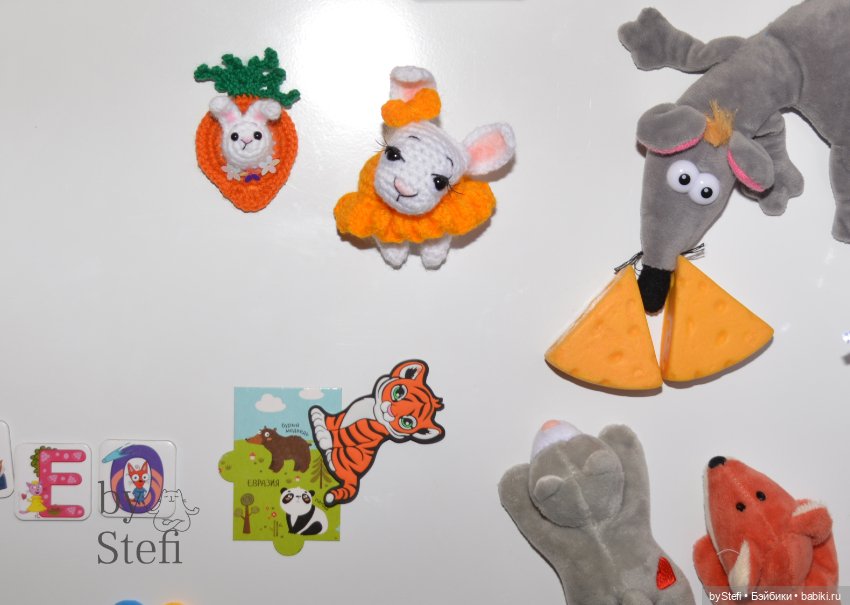 Ещё один зайчишка. Зайчиха. Магнитик (фото 6)