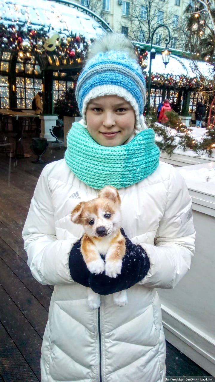 Реалистичная игрушка - щенок акита-ину Доминик