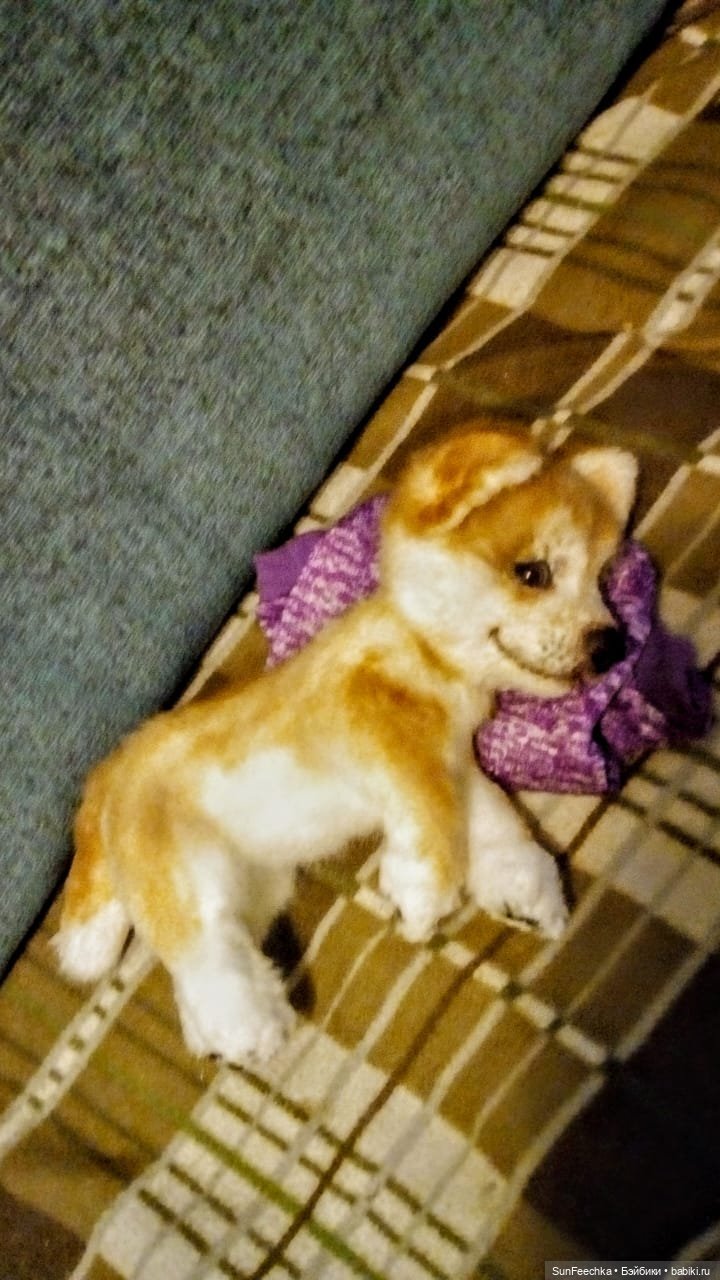 Реалистичная игрушка - щенок акита-ину Доминик (фото 3)