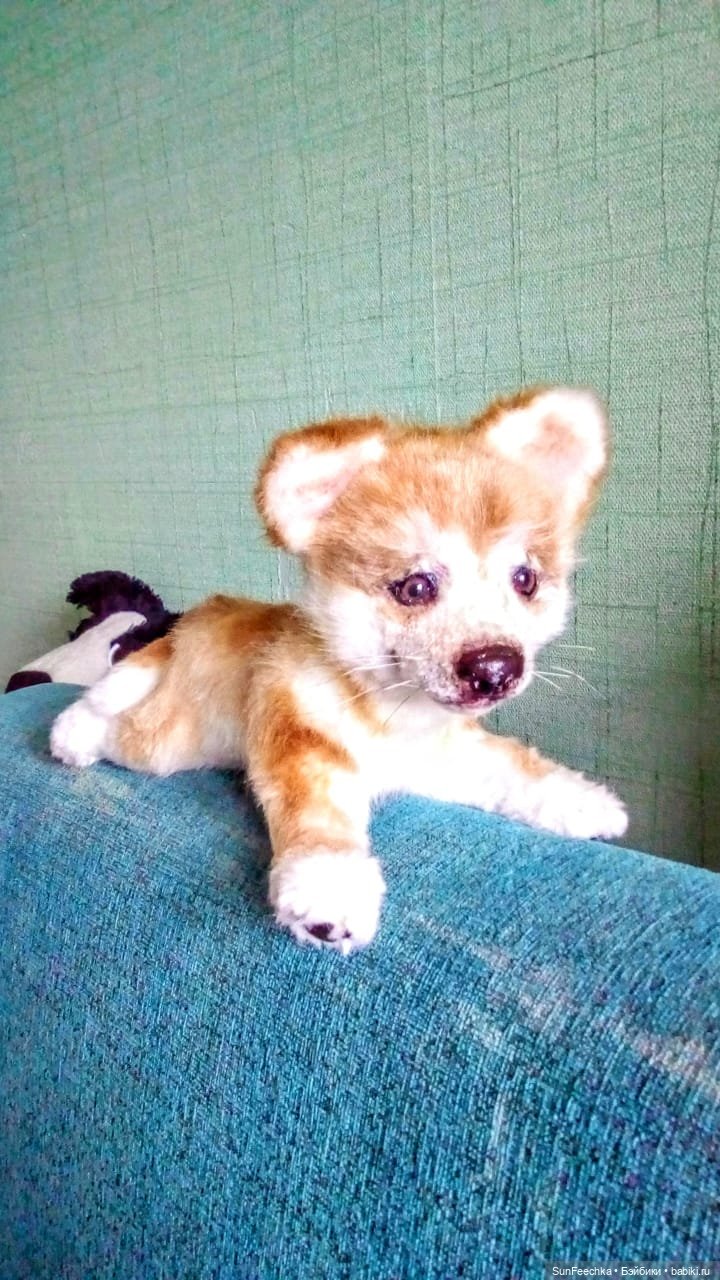 Реалистичная игрушка - щенок акита-ину Доминик (фото 8)