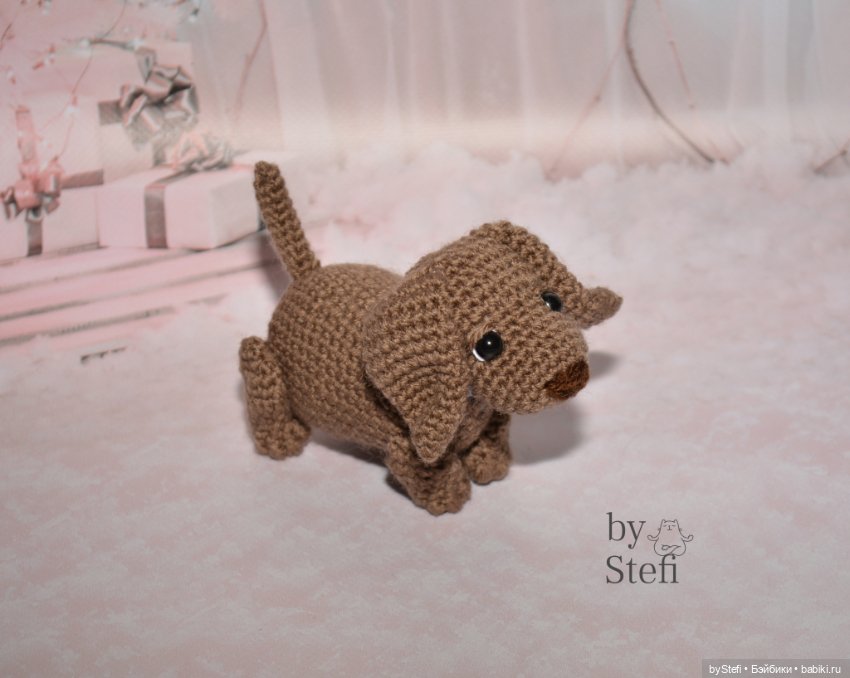 Таксик — Вязаные игрушки и амигуруми: крючком (фото 3)