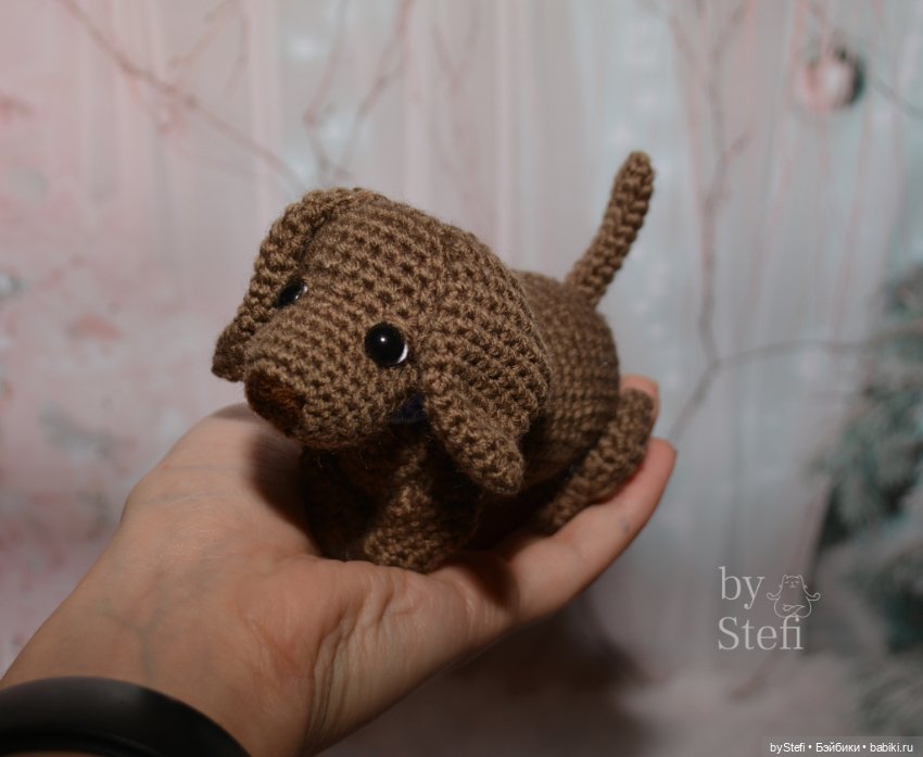 Таксик — Вязаные игрушки и амигуруми: крючком (фото 7)