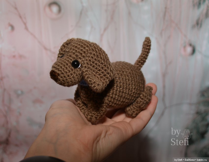 Таксик — Вязаные игрушки и амигуруми: крючком (фото 8)