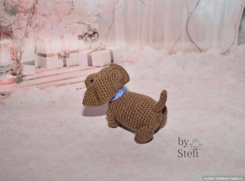 Таксик — Вязаные игрушки и амигуруми: крючком (фото 2)