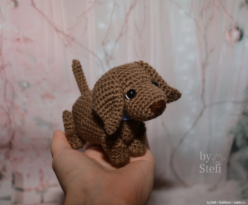 Таксик — Вязаные игрушки и амигуруми: крючком (фото 6)