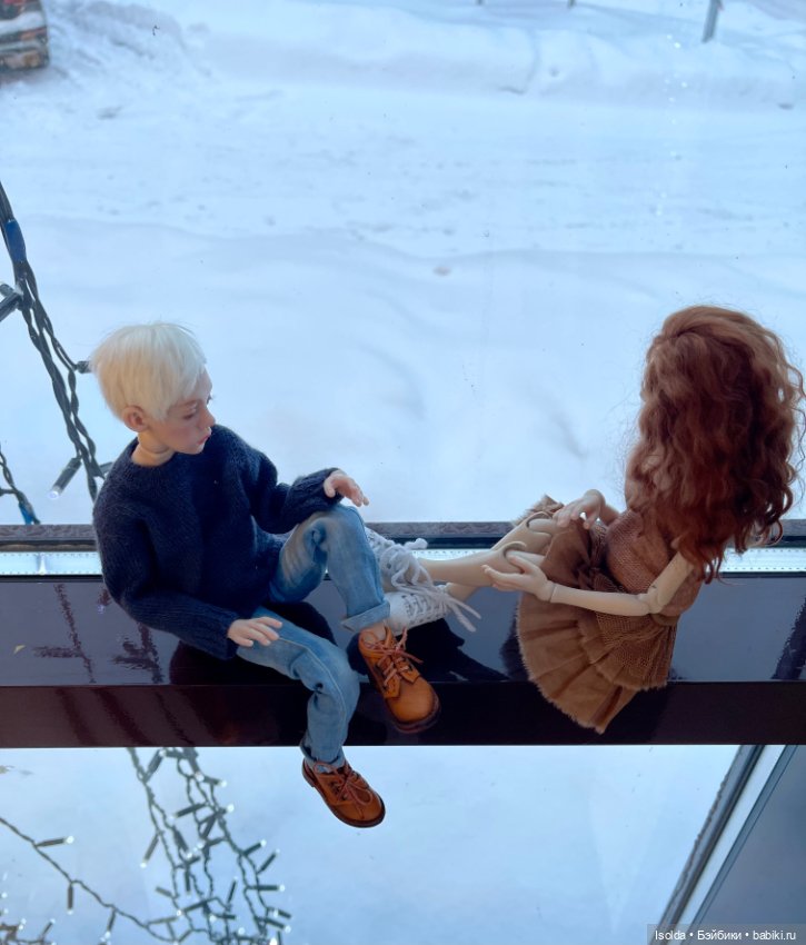Лора и Ребекка на зимних каникулах (ptichka art dolls)