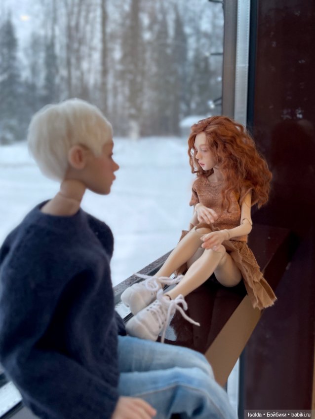 Лора и Ребекка на зимних каникулах (ptichka art dolls)