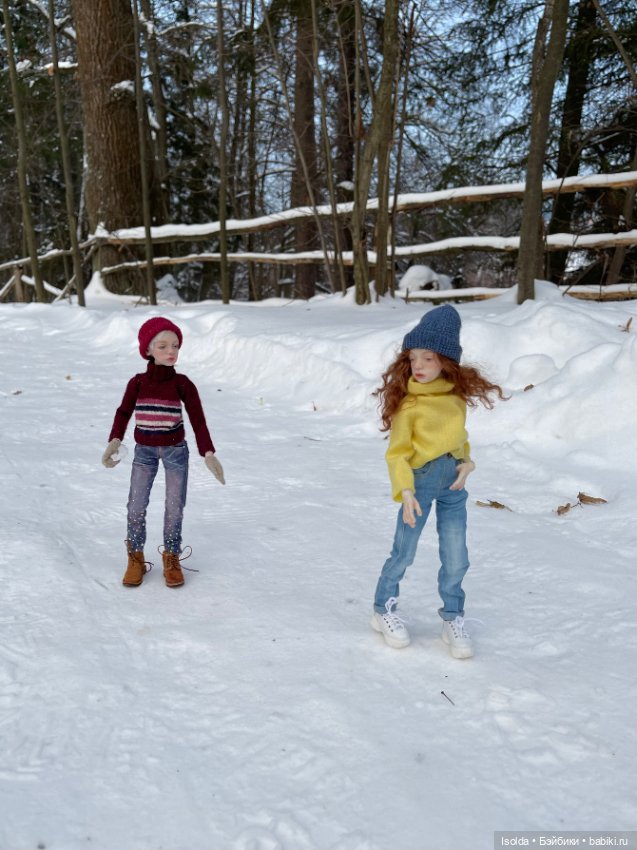 Лора и Ребекка на зимних каникулах (ptichka art dolls) (фото 2)