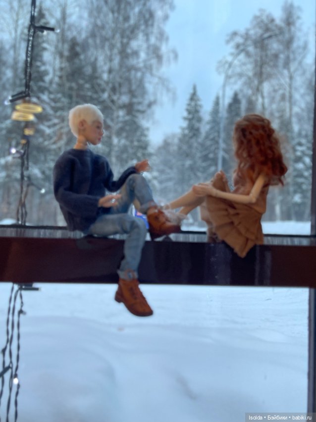 Лора и Ребекка на зимних каникулах (ptichka art dolls)