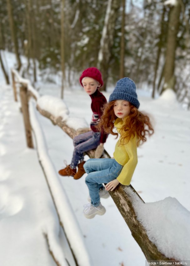 Лора и Ребекка на зимних каникулах (ptichka art dolls) (фото 4)
