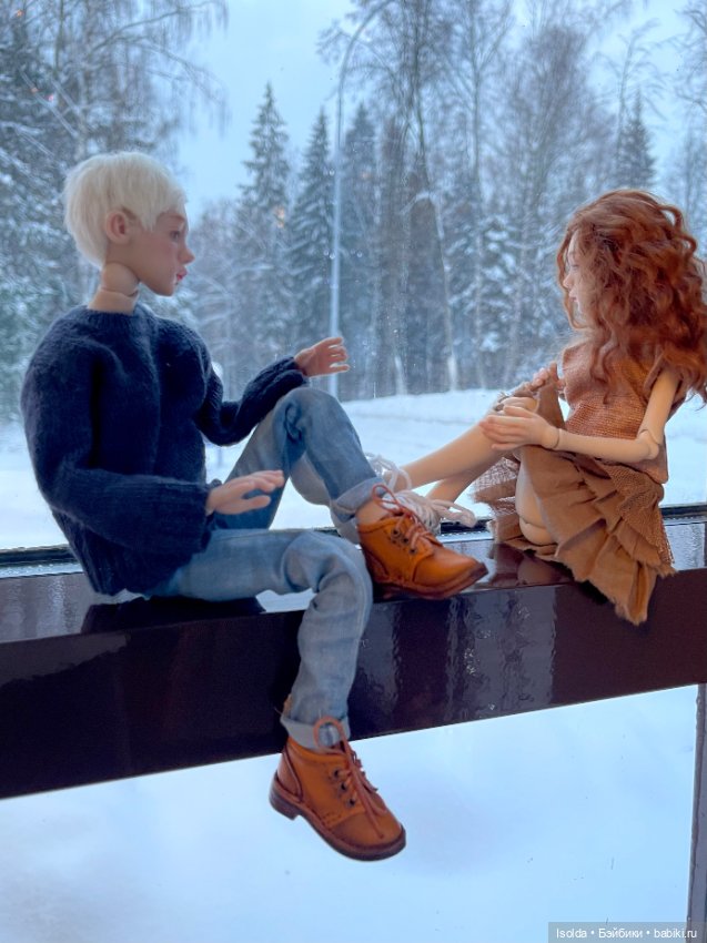 Лора и Ребекка на зимних каникулах (ptichka art dolls)