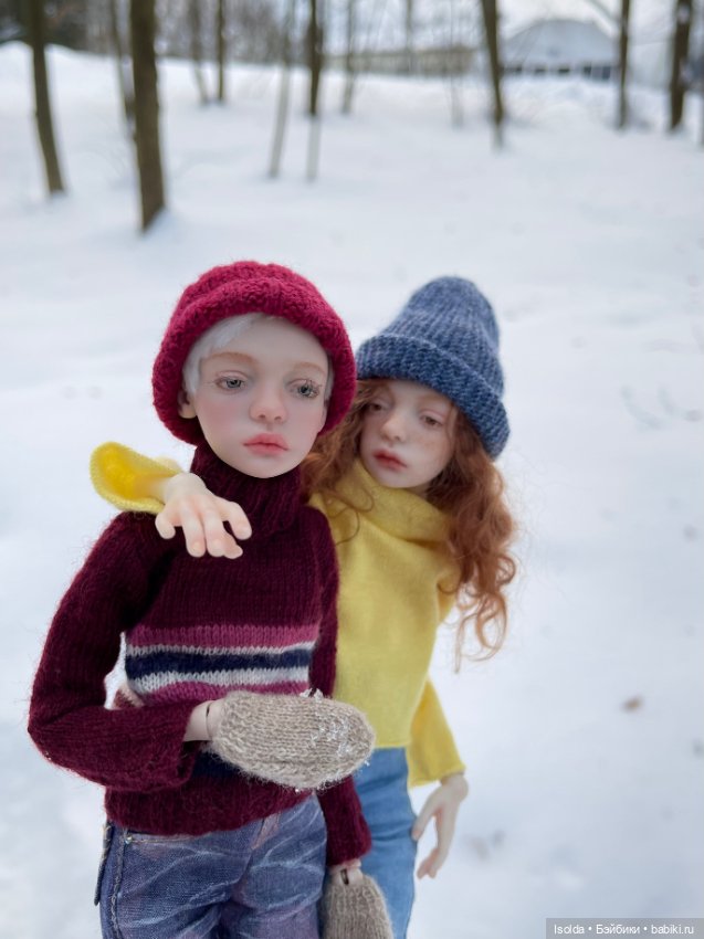 Лора и Ребекка на зимних каникулах (ptichka art dolls) (фото 7)
